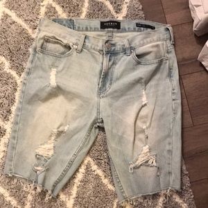 Mens Pacsun cut off skinny shorts
